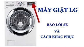 Hướng dẫn khắc phục lỗi DE máy giặt LG hiệu quả, nhanh chóng 