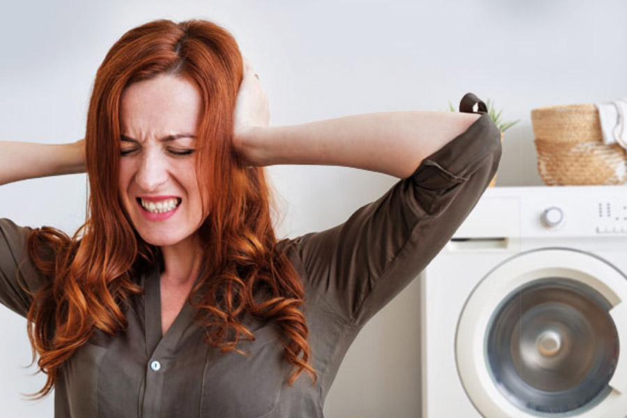 Vì sao máy giặt LG kêu to bất thường khi vắt, giặt hoặc xả?