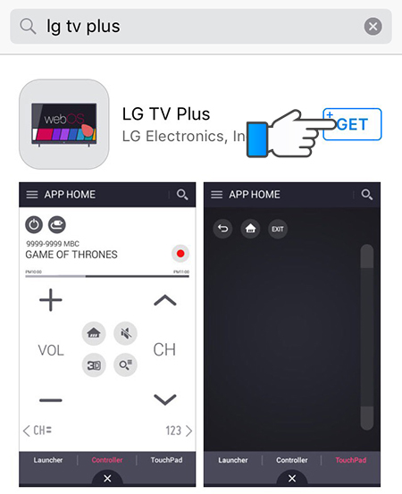 Tải ứng dụng LG TV Plus