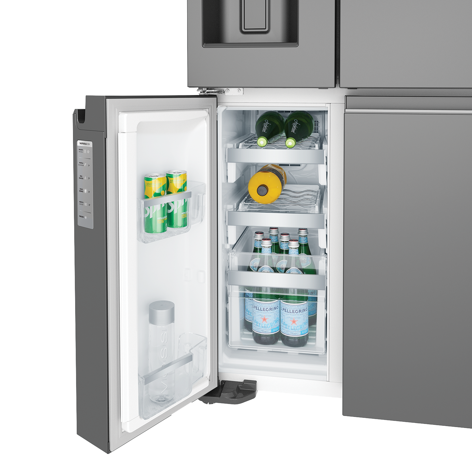 Tủ Lạnh 4 Cánh 609 Lít Inverter UltimateTaste 900 - Xám Đậm Glossy